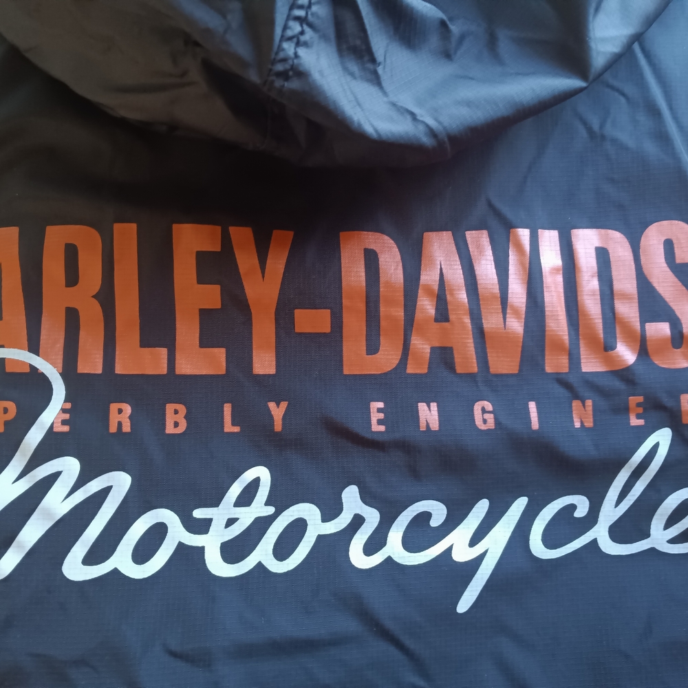 Harley-Davidson Black and Orange Utility Jacket